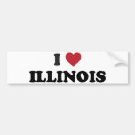 I Love Illinois Bumper Stickers