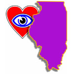 I love Illinois shirt F/B