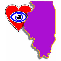 I love Illinois shirt F/B