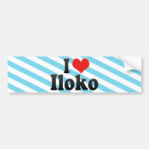 I Love Iloko Bumper Sticker