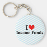 I Love Income Funds Keychains