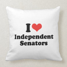 I LOVE INDEPENDENT SENATORS - .png Pillows