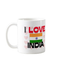 I Love India mugs