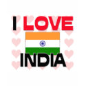 I Love India t-shirts
