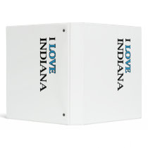 I Love Indiana Design Vinyl Binder