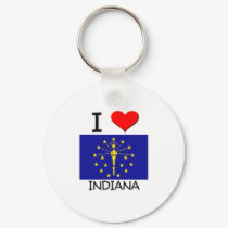 I Love Indiana keychains