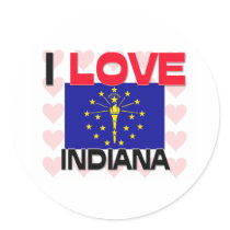 I Love Indiana stickers