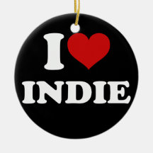 I Love Indie Ornaments
