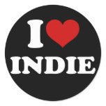 I Love Indie stickers