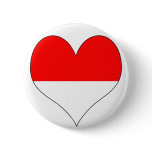 I Love Indonesia Pinback Buttons