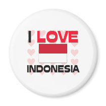 I Love Indonesia magnets