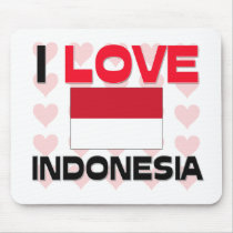 I Love Indonesia mousepads
