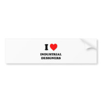 I Love Industrial Designers Bumper Sticker