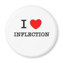 I Love Inflection Refrigerator Magnets