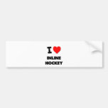 I Love Inline Hockey Bumper Sticker