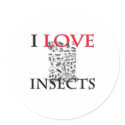 I Love Insects stickers
