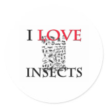 I Love Insects stickers by tshirtshirts I Love Insects stickers