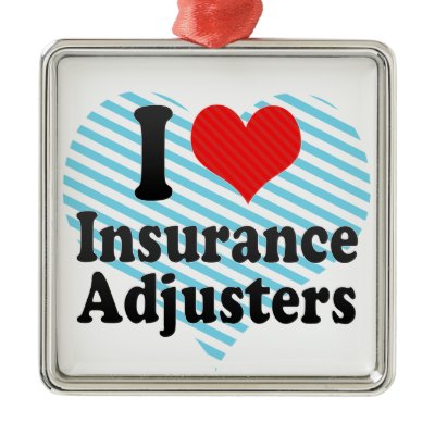 I Love Insurance Adjusters Christmas Ornaments by iLoveGiftWare
