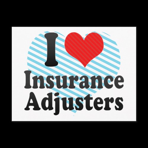 I Love Insurance Adjusters Postcard