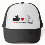 I Love Inter-racial Couples hats