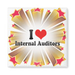 I Love Internal Auditors Refrigerator Magnet