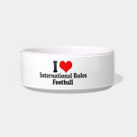 I love International Rules Football Cat Water Bowl