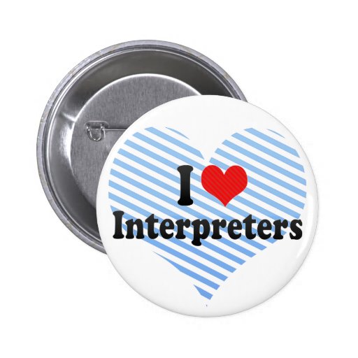 I Love Interpreters Button