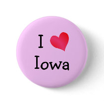 I Love Iowa buttons by definingyou I Love Iowa buttons