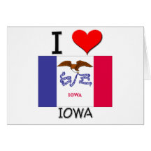 I Love Iowa Card