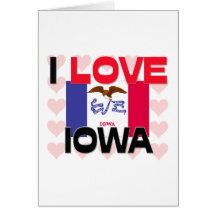 I Love Iowa Card