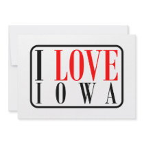 I Love Iowa Design Custom Invites