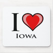 I Love Iowa Mousepads