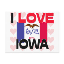 I Love Iowa Post Card