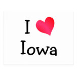 I Love Iowa Postcard