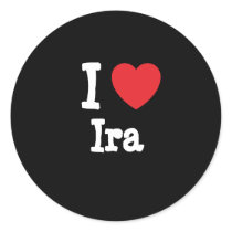 I love Ira heart T-Shirt stickers by funnycustomtshirts I love Ira heart T-Shirt stickers