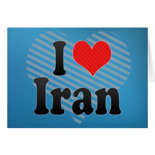 I Love Iran Greeting Cards
