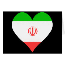 I Love Iran Heart Greeting Card