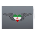 I Love Iran -wings Greeting Card