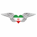 I Love Iran -wings Acrylic Cut Outs