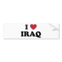 I Love Iraq Bumper Sticker