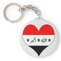 I Love Iraq Keychains