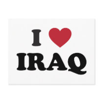 I Love Iraq Post Cards