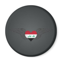 I Love Iraq -wings Magnet