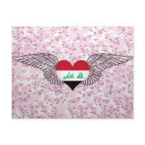 I Love Iraq -wings Postcard