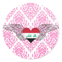 I Love Iraq -wings Stickers