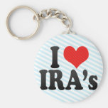 I Love IRA's Keychain
