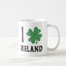 I Love Ireland Coffee Mugs