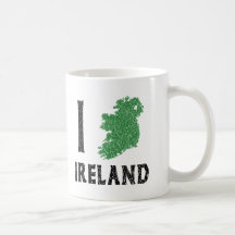 I Love Ireland Coffee Mugs