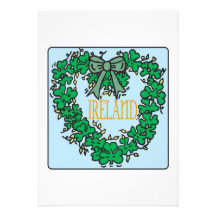I Love Ireland Custom Invitations