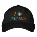 I Love Ireland embroidered hats by Ricaso_Graphics I Love Ireland embroidered hats